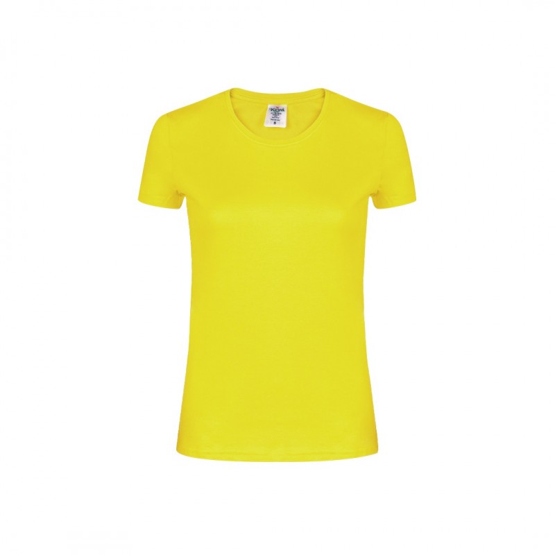Tricou 180 gmp bumbac dama Women White T-Shirt "keya". WCS180. YELLOW Tricou 180 gmp bumbac dama Women White T-Shirt "keya". WCS180. YELLOW