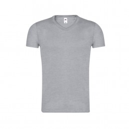 Tricou bumbac 150 gmp v-neck Adult Colour T-Shirt. Iconic V-Neck. GREY