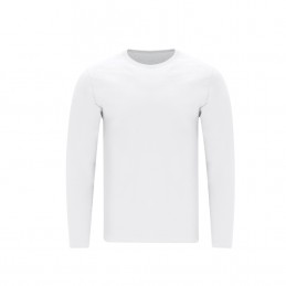 Tricou 160 gmp bumbac maneca lunga Adult White T-Shirt. Plint. WHITE