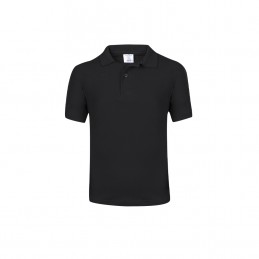 Tricou Polo 180 gmp bumbac copii Kids White Polo Shirt "keya". YPS180. BLACK