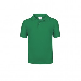 Tricou Polo 180 gmp bumbac copii Kids White Polo Shirt "keya". YPS180. GREEN