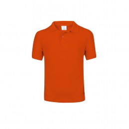Tricou Polo 180 gmp bumbac copii Kids White Polo Shirt "keya". YPS180. ORANGE
