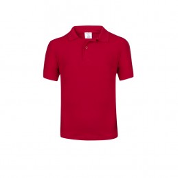 Tricou Polo 180 gmp bumbac copii Kids White Polo Shirt "keya". YPS180. RED