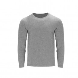 Tricou 160 gmp bumbac maneca lunga Adult White T-Shirt. Hawk. GREY
