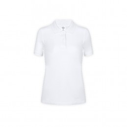 Tricou polo 180 gmp bumbac dama Women White Polo Shirt "keya". WPS180. WHITE