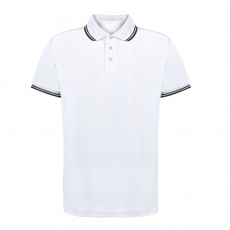 Tricou Polo 180 gmp pique tehnic Shirt. Tecnic Zawak. WHITE