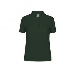 Tricou polo 180 gmp bumbac dama Women White Polo Shirt "keya". WPS180. BOTTLE GREEN