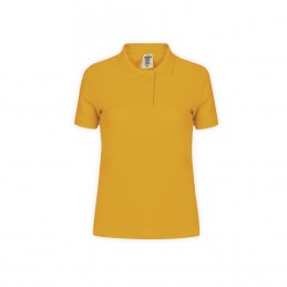 Tricou polo 180 gmp bumbac dama Women White Polo Shirt "keya". WPS180. GOLDEN