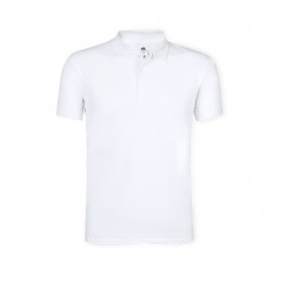 Tricou Polo bumbac 175 gmp Adult White Polo Shirt. Original. WHITE