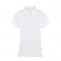 Tricou polo 220 gmp dama Women White Polo Shirt. Koupan. WHITE