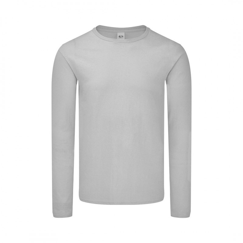 Tricou bumbac 150 gmp maneca lunga Adult Colour T-Shirt. Iconic Long Sleeve T. GREY Tricou bumbac 150 gmp maneca lunga Adult Colour T-Shirt. Iconic Long Sleeve T. GREY