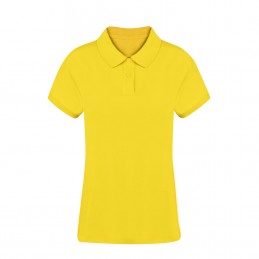 Tricou polo 220 gmp bumbac dama Women Colour Polo Shirt. Koupan. YELLOW