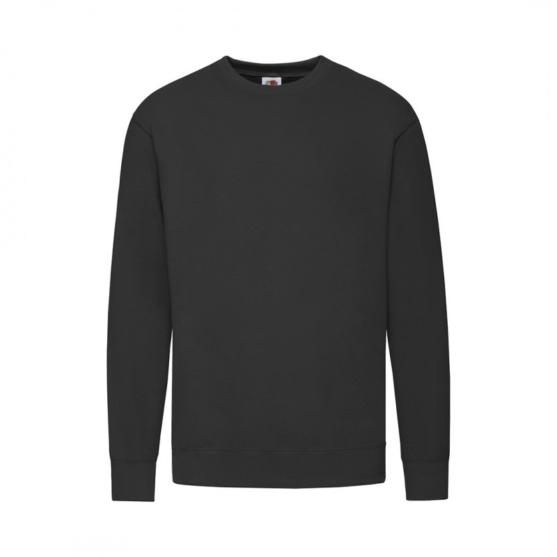 Hanorac 280 gmp Sweatshirt. Lightweight Set-In S. BLACK Hanorac 280 gmp Sweatshirt. Lightweight Set-In S. BLACK