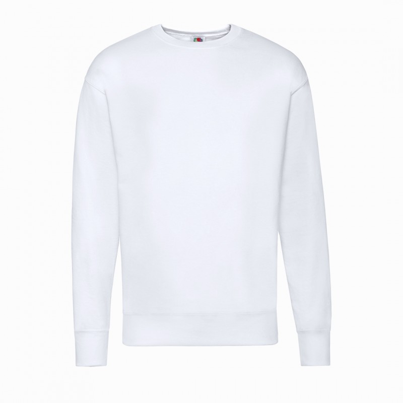Hanorac 280 gmp Sweatshirt. Lightweight Set-In S. WHITE Hanorac 280 gmp Sweatshirt. Lightweight Set-In S. WHITE