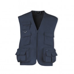 Vesta cu multe buzunare - reporter. Soviet. NAVY BLUE