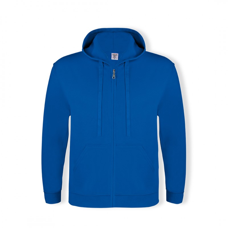 Hanorac 280 gmp bumbac cu poliester Adult Hooded + Zipper Sweatshirt "keya". SWZ280. BLUE Hanorac 280 gmp bumbac cu poliester Adult Hooded + Zipper Sweatshirt "keya". SWZ280. BLUE