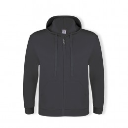 Hanorac 280 gmp bumbac cu poliester  Adult Hooded + Zipper Sweatshirt "keya". SWZ280. DARK BLUE