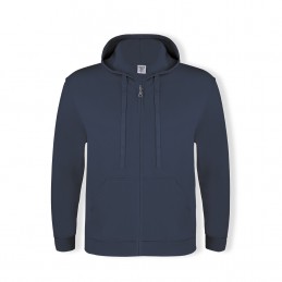Hanorac 280 gmp bumbac cu poliester  Adult Hooded + Zipper Sweatshirt "keya". SWZ280. NAVY BLUE