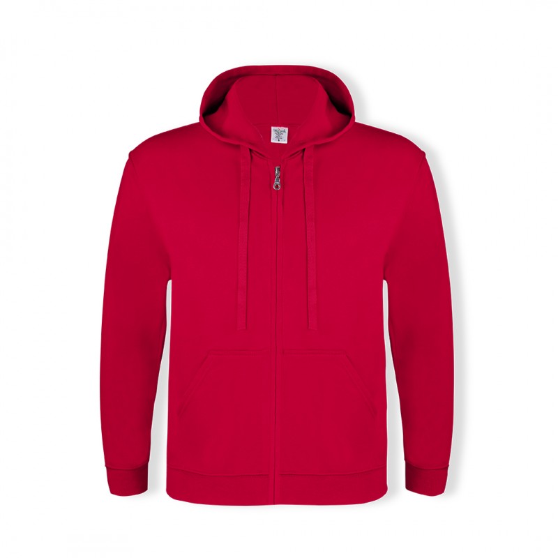 Hanorac 280 gmp bumbac cu poliester Adult Hooded + Zipper Sweatshirt "keya". SWZ280. RED Hanorac 280 gmp bumbac cu poliester Adult Hooded + Zipper Sweatshirt "keya". SWZ280. RED