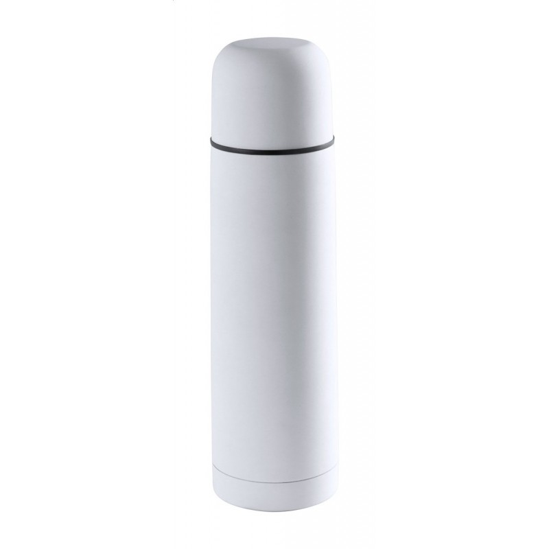 Termos metalic 500 ml siliconat Hosban - Rubusta AP741861 Alb Termos metalic 500 ml siliconat Hosban - Rubusta AP741861 Alb