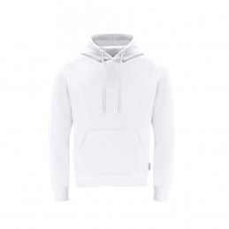 Hanorac 280 gmp bumbac organic Adult Hooded Sweatshirt. Dretius. WHITE
