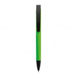 Pix siliconat cu clips metalic negru- BRESCIA 0099 verde