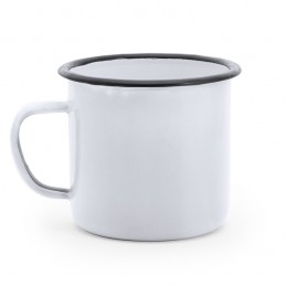 Cana metalica 380 ml stil retro, ANON MD4015 Alb - WHITE