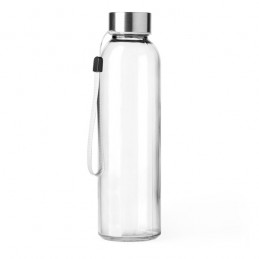 Bidon sticla 500 ml cu capac metalic, ALFE MD4037 - alb TRANSPARENT