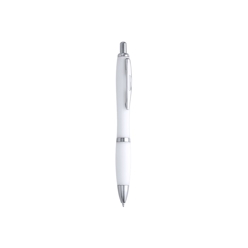 Pix plastic cu accesorii cromate MERLIN HW8009 Alb - WHITE Pix plastic cu accesorii cromate MERLIN HW8009 Alb - WHITE
