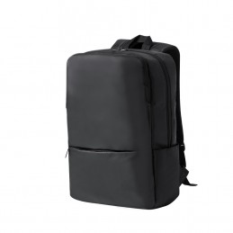 Rucsac laptop poliester 600D si PU leather. Sarek (MAKITO 21115 ) Negru- BLACK
