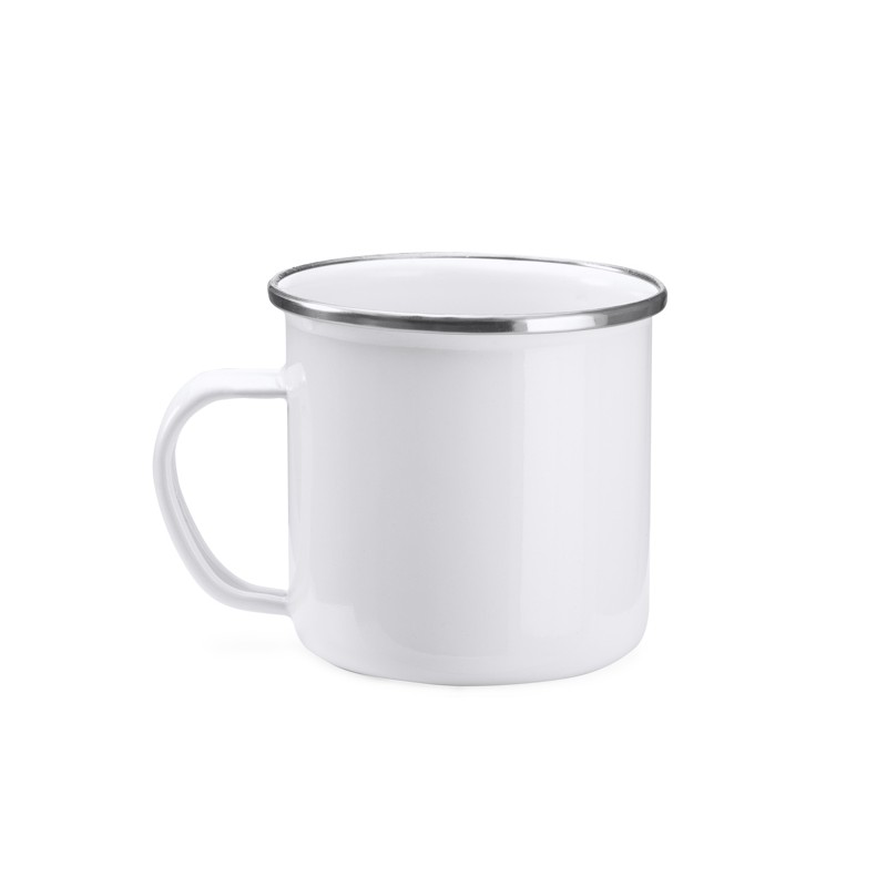 Cana metalica 380 ml pentru sublimare - retro -DAMASCO MD4014 alb - WHITE Cana metalica 380 ml pentru sublimare - retro -DAMASCO MD4014 alb - WHITE
