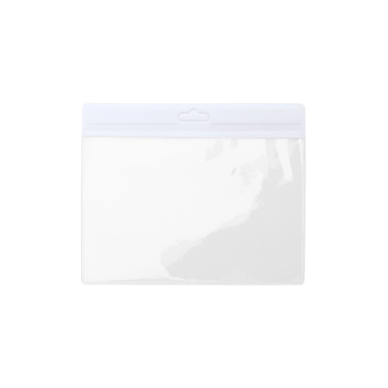 Ecuson orizontal pentru lanyard 11cm x 9,5cm BASH LY7070 alb - WHITE Ecuson orizontal pentru lanyard 11cm x 9,5cm BASH LY7070 alb - WHITE
