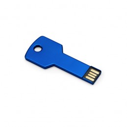 USB 16 GB metalic in forma de cheie in cutie CYLON US4187 Albastru - ROYAL BLUE