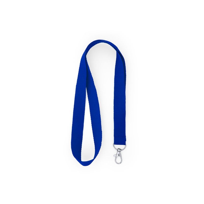 Lanyard 2 cm latime cu carabină metalica , HOST LY7053 Albastru - BLUE Lanyard 2 cm latime cu carabină metalica , HOST LY7053 Albastru - BLUE