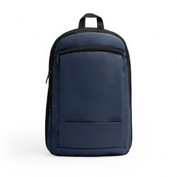 Rucsac laptop 17 inch PU si RPET extensibil in grosime BINDER MO1525 Albastru Navy