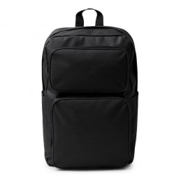 Rucsac din 600D RPET. Buzunar frontal dublu HOSTIK MO1664 Negru