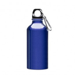 Bidon metalic 400 ml  cu carabina ATHLETIC.  MD4045 - Albastru ROYAL BLUE