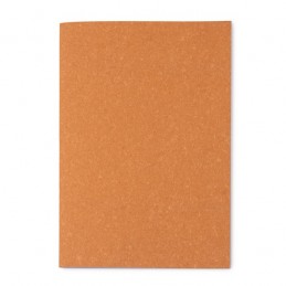 Caiet A5 32 file liniate reciclate si coperti piele reciclata LUPOR NB1324 Natural
