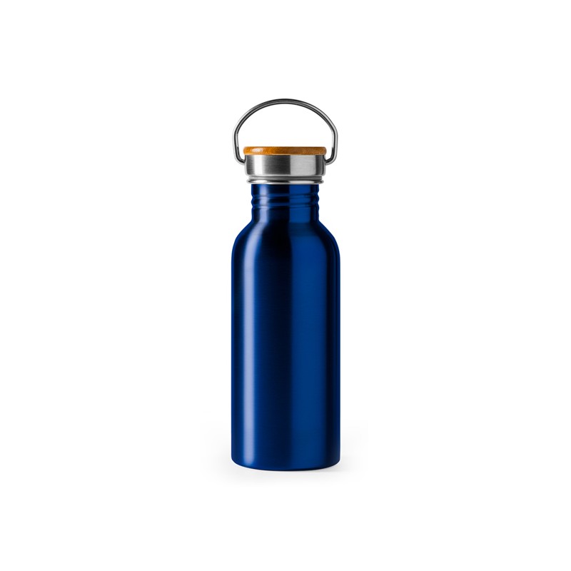 Bidon metalic 650 ml capac bambus BOINA MD4039 Albastru - ROYAL BLUE Bidon metalic 650 ml capac bambus BOINA MD4039 Albastru - ROYAL BLUE