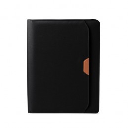 Mapa A4 eleganta cu fermoar si buzunar exterior FOLDER VELIZ  - FO1820 negru