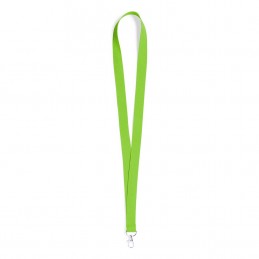 Lanyard 2 cm latime cu carabină metalica NECK (MAKITO 8780 ) - Verde LIGHT GREEN