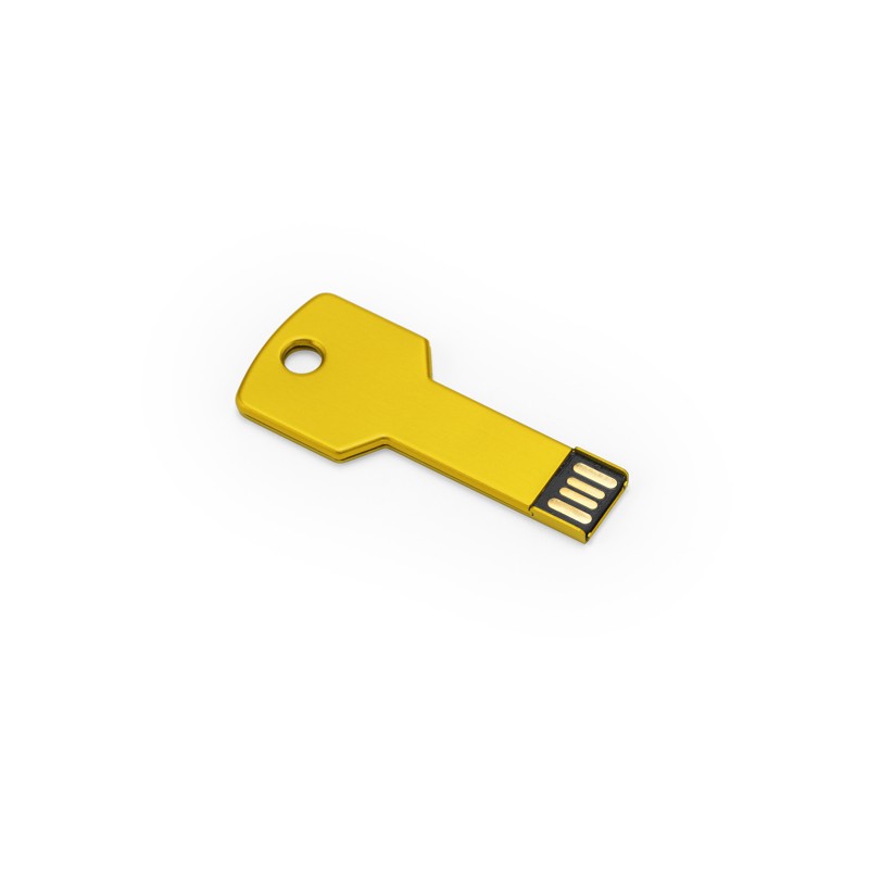 USB 16 GB metalic in forma de cheie in cutie CYLON US4187 Galben - YELLOW USB 16 GB metalic in forma de cheie in cutie CYLON US4187 Galben - YELLOW