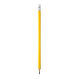 Creion din lemn cu guma de sters - COUVET HW8002 GALBEN