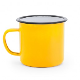 Cana metalica 380 ml stil retro, ANON MD4015 - galben
