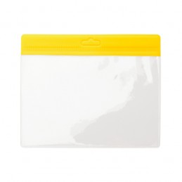 Ecuson orizontal pentru lanyard 11cm x 9,5cm BASH LY7070 Galben - YELLOW