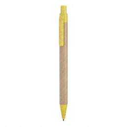 Pix carton cu clips colorat din materiale reciclate , GROVE HW8029 Galben - YELLOW