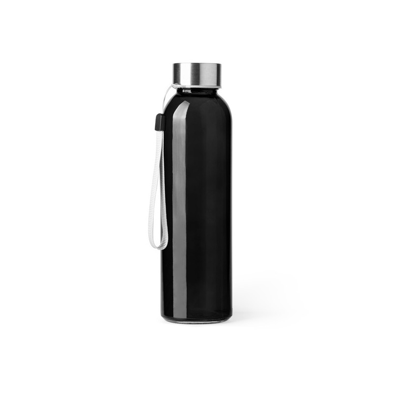 Bidon sticla 500 ml cu capac metalic, ALFE MD4037 - Negru-BLACK Bidon sticla 500 ml cu capac metalic, ALFE MD4037 - Negru-BLACK