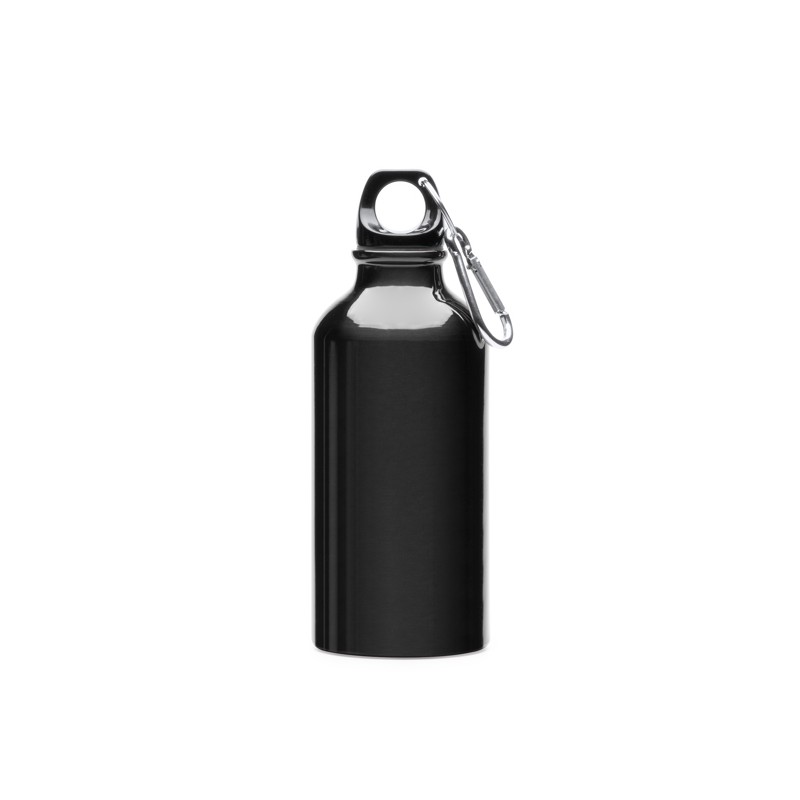 Bidon metalic 400 ml cu carabina ATHLETIC. MD4045 - Negru BLACK Bidon metalic 400 ml cu carabina ATHLETIC. MD4045 - Negru BLACK