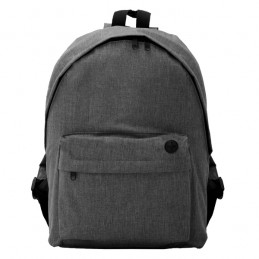 Rucsac clasic cu design tesatura TEROS BO7145  Negru HEATHER BLACK