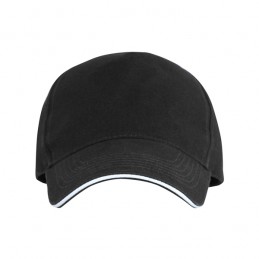 Sapca bumbac 5 panele gen Sandwich ERIS. - GO7019 Negru - BLACK